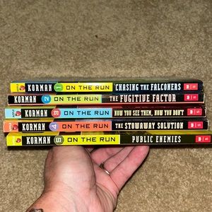 Gordon Korman books.  On The Run series. Books 1-5